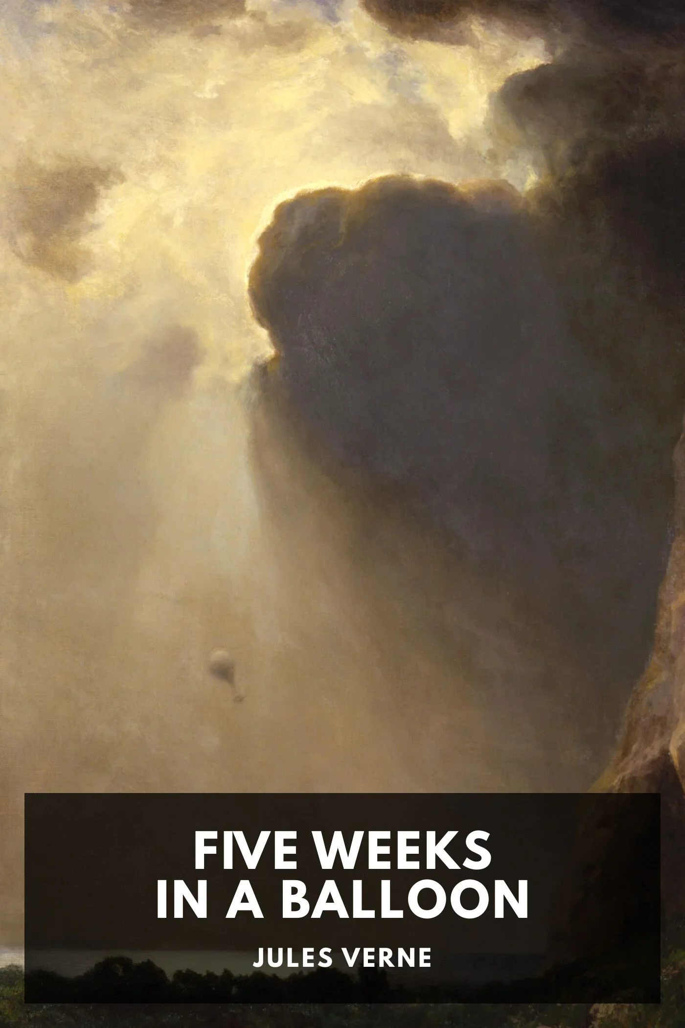 Cover of Five Weeks in a Balloon (English edition) by Jules Verne