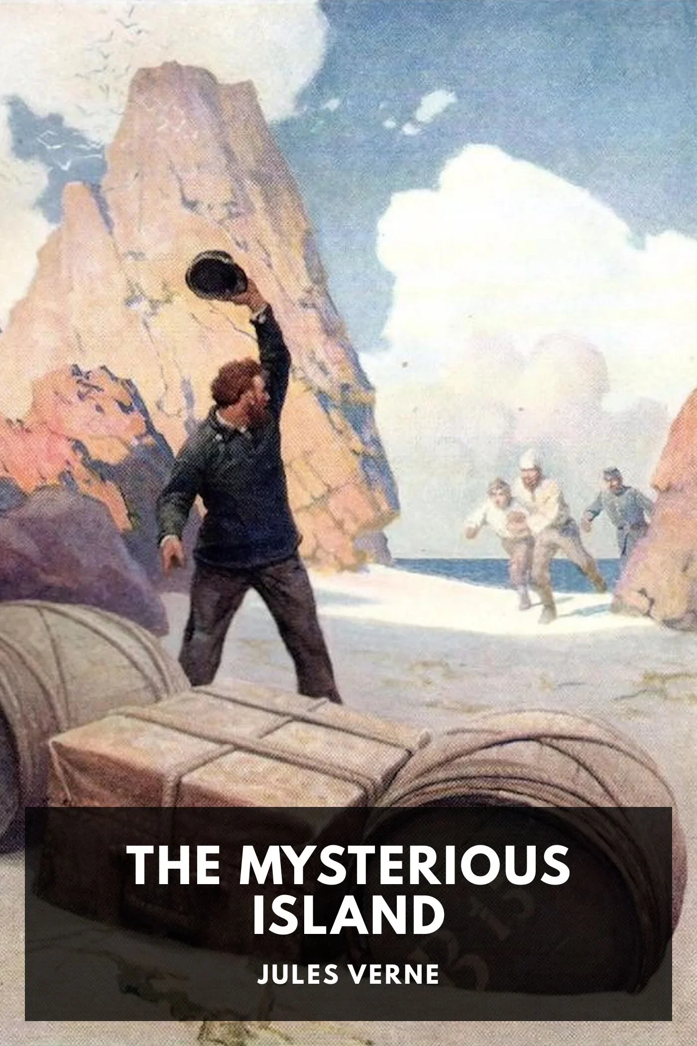 Cover of The Mysterious Island (English edition) by Jules Verne