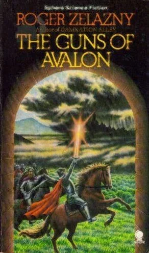 Cover of an English edition of The Guns of Avalon by Roger Zelazny
