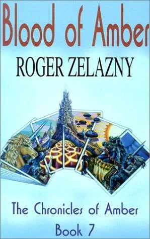Cover of an English edition of Blood of Amber by Roger Zelazny