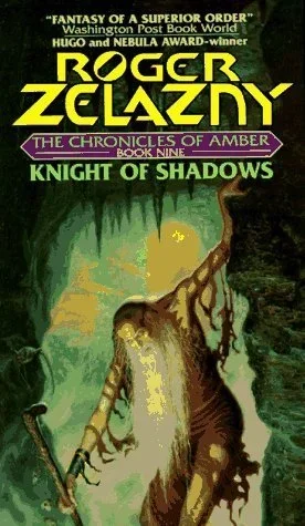 Cover of an English edition of Knight of Shadows by Roger Zelazny