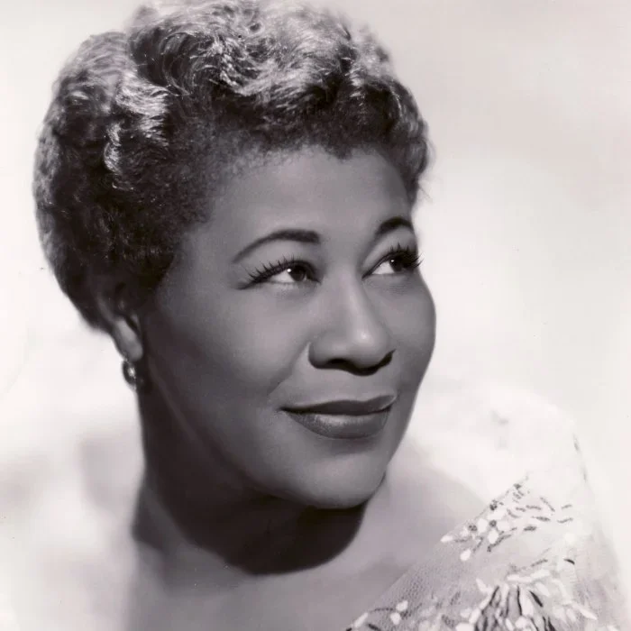 Studio portrait of Ella Fitzgerald
