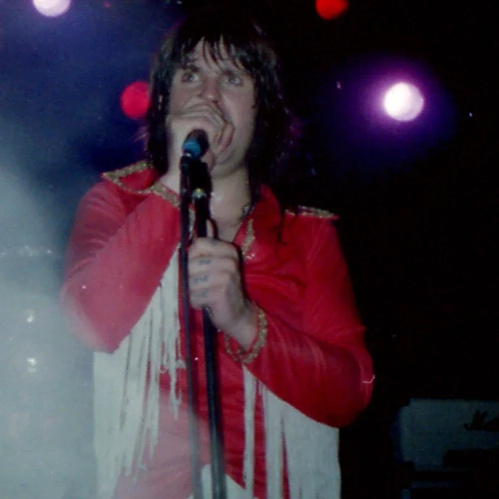Ozzy Osbourne performing live in Cardiff, 1980