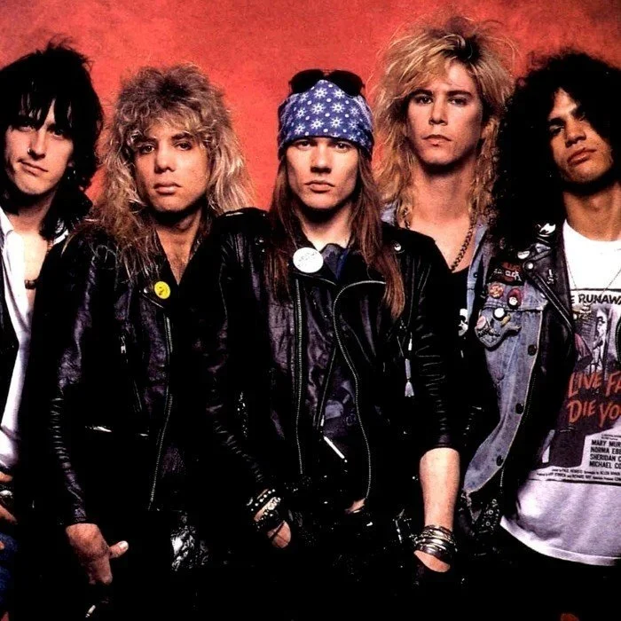 Guns N' Roses: Stradlin, Adler, Rose, McKagan, Slash